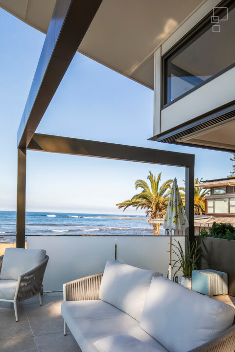 Exterior Lounge with Beach Views